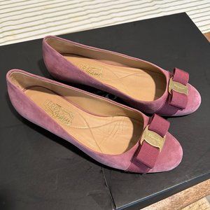 Ferragamo suede ballet flats